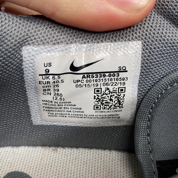 Nike Air Force 1 Sage Low Cool Grey 2019 Size 9 no original box with replacement - Picture 2 of 9